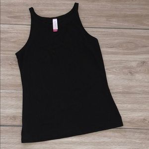 Black soft tank top